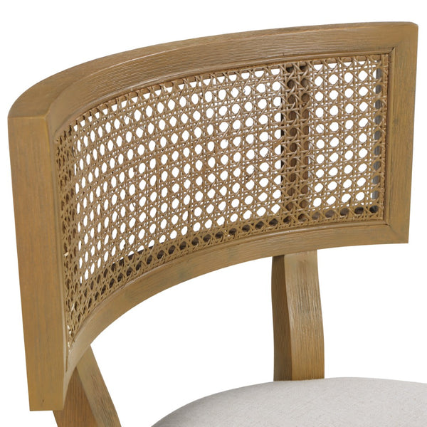 OSP Home Furnishings Alaina 26" Cane Back Counter Stool Linen
