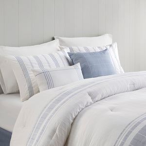 English Elm 6 Piece Cotton Jacquard Oversized Comforter Set - Luxurious Bedding With Decorative Pillows & Bedskirt B035P280376