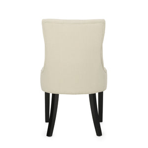 English Elm Christopher Knight Home® - Cheney Dining Chair Set Of 2 - Modern Beige Upholstered Chairs With Diamond Tufting For Comfort 54181.00F