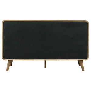 English Elm Winston Six Drawer Mid-century Dresser with Walnut Veneer Finish and Tapered Legs Light Ash B062P451714