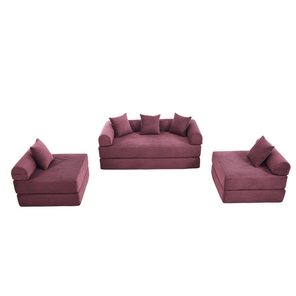 English Elm United We Win Versatile Convertible Folding Sofa Bed With Memory Foam For Apartments & Guest Rooms W1568S00249-GIGA