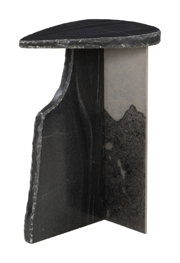 Zuo Modern Surya Modern Side Table With Marble And Iron Finish - Stylish Accent For Living Rooms And Bedrooms Black Natural Marble,Iron 110606-zuo-modern