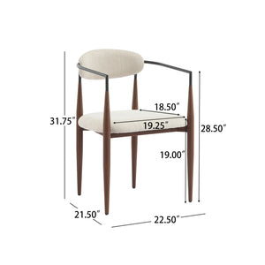 English Elm Christopher Knight Home® - Dining Arm Chair Set Of 2 - Modern Upholstered Design With Ergonomic Support For Chic Dining Spaces N771P232981H