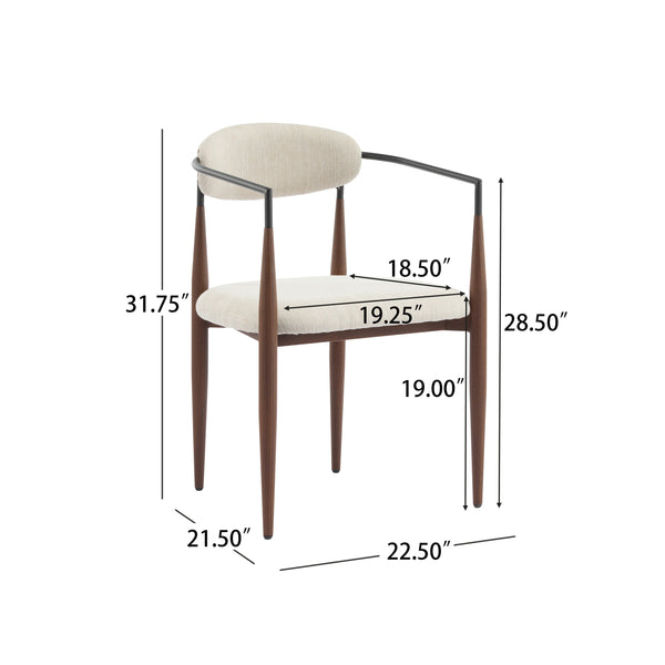 English Elm Christopher Knight Home® - Dining Arm Chair Set Of 2 - Modern Upholstered Design With Ergonomic Support For Chic Dining Spaces N771P232981H