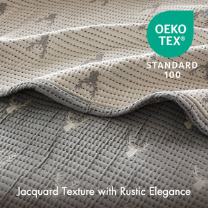 English Elm 3 Luxe Matelassé Coverlet Set Full/Queen with Two Standard Shams – Lightweight Polyester, Textured Elegance Grey 18.7 L x 14.76 W x 5.32 H B035P366540