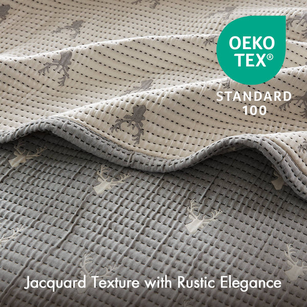 English Elm 3 Luxe Matelassé Coverlet Set Full/Queen with Two Standard Shams – Lightweight Polyester, Textured Elegance Grey 18.7 L x 14.76 W x 5.32 H B035P366540