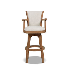 English Elm Jennifer Taylor Home - Williams 31" Swivel Bar Stool With Armrests - Timeless Comfort, Durable Design & Stain-Resistant Upholstery B2719P238368