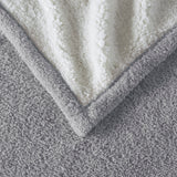 Sharper Image Amira Casual Dream Soft Heated Throw SI54-0065 Grey