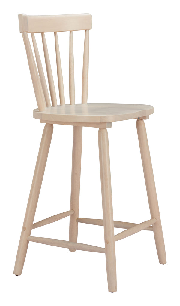 Zuo Modern Tyce Counter Stool Set Of 2 – Modern Rubberwood Design For Stylish Hospitality Spaces And Homes Natural Rubberwood 110527-zuo-modern