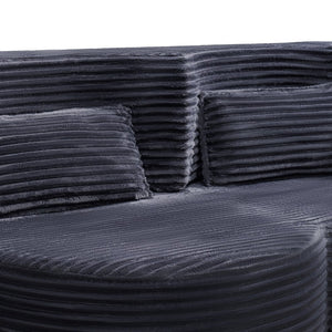 English Elm Folding Floor Futon Sofa Sleeper in Plush Teddy Velvet for Studio or Guest Rooms W3739P368636