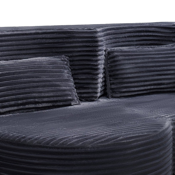 English Elm Folding Floor Futon Sofa Sleeper in Plush Teddy Velvet for Studio or Guest Rooms W3739P368636