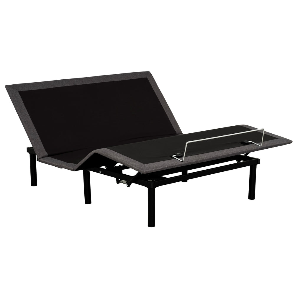 English Elm Adjustable Bed Base Twin XL with Wired Remote, Dual Quiet Motors, Metal Frame, Headboard Brackets Included B011P203577