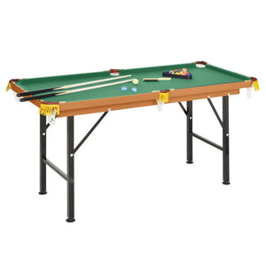 English Elm Soozier 55" Portable Folding Pool Table - Family-Friendly Game With Complete Accessories & Easy Storage W2225P217200-GIGA