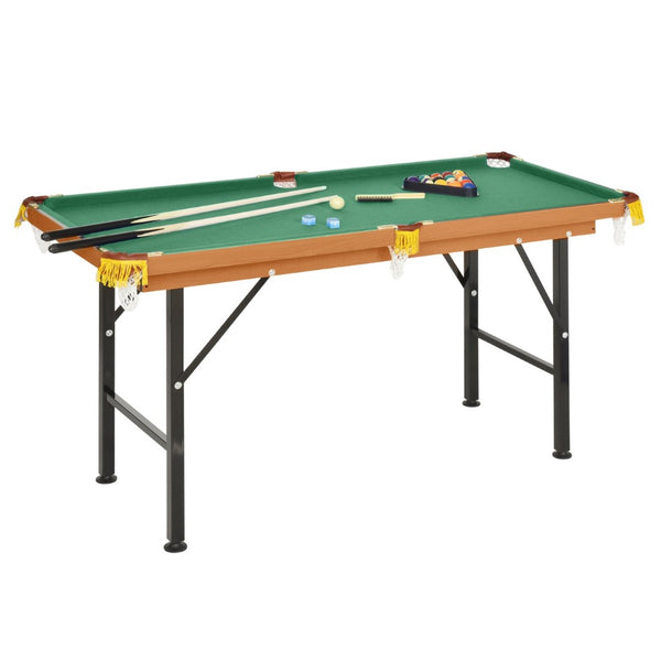 English Elm Soozier 55" Portable Folding Pool Table - Family-Friendly Game With Complete Accessories & Easy Storage W2225P217200-GIGA