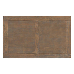 English Elm U_style Pine Veneer Coffee Table with Sculptural Turned Legs for Classic Living Room Decor Brown N711P407149D