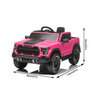 English Elm 12v Kids Ride-on Toy Car with Parental Remote Shock Absorbing Safe Slow Start Pink W1760P426783