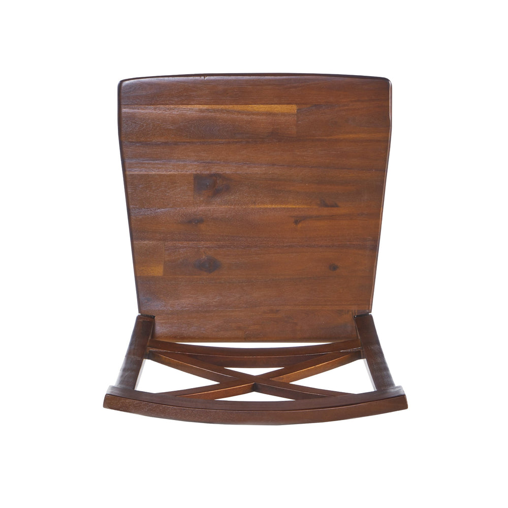 English Elm Christopher Knight Home® - Acacia Cross-Back Dining Chairs Set of 2 in Rich Mahogany — Farmhouse Style, Durable Acacia Wood Comfort 55387.00