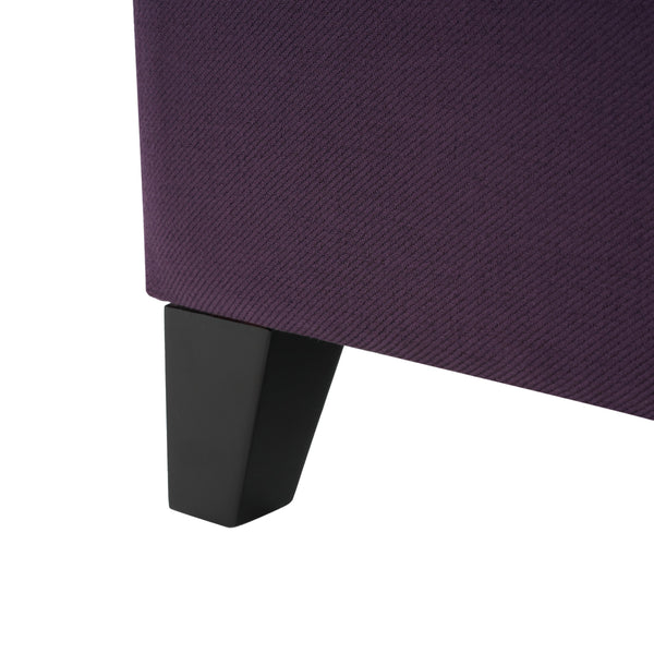 English Elm Christopher Knight Home® - STORAGE Tufted Purple Fabric Ottoman Bench with Hidden Storage, Pine Frame, Versatile Seat & Footrest N757P245670P