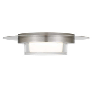 English Elm 12 Inch Square Integrated Led Flush Mount Dimmable Ceiling Light with Acrylic Diffuser Chrome B370P400756