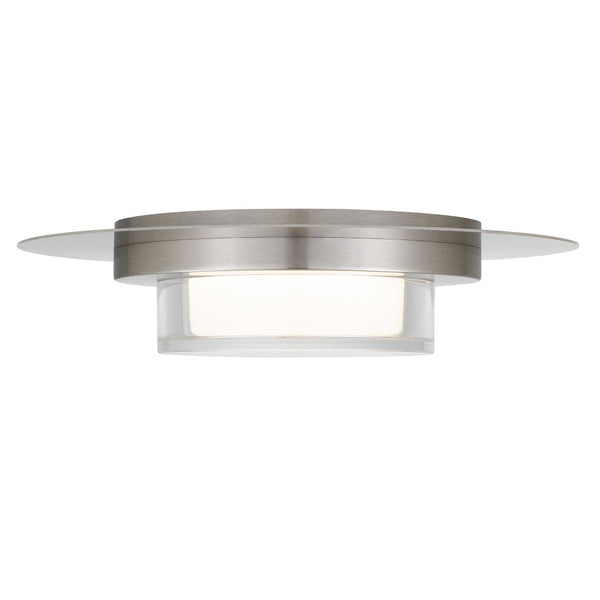 English Elm 12 Inch Square Integrated Led Flush Mount Dimmable Ceiling Light with Acrylic Diffuser Chrome B370P400756