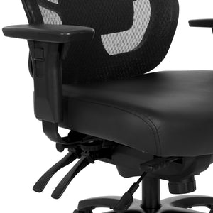 OSP Home Furnishings Progrid Mesh Back Ergonomic Office Chair with Lumbar Support for Big and Tall Users 95894BT-R107