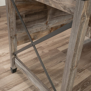 English Elm Desk, Stylish Brown Finish With Ample Storage And Spacious Surface For Home Office Or Study Use B356P402619