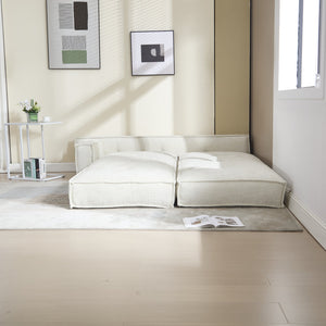 English Elm Coolmore Modular Chenille Sofa - Versatile Space-Saving Design With Side Pockets For Easy Storage W1152P320324