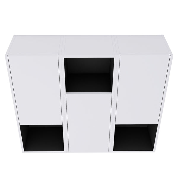 English Elm 12" Bathroom Side Cabinet - Wall-Mounted Storage Solution With Soft-Close Doors & Eco-Friendly Build W999S00281
