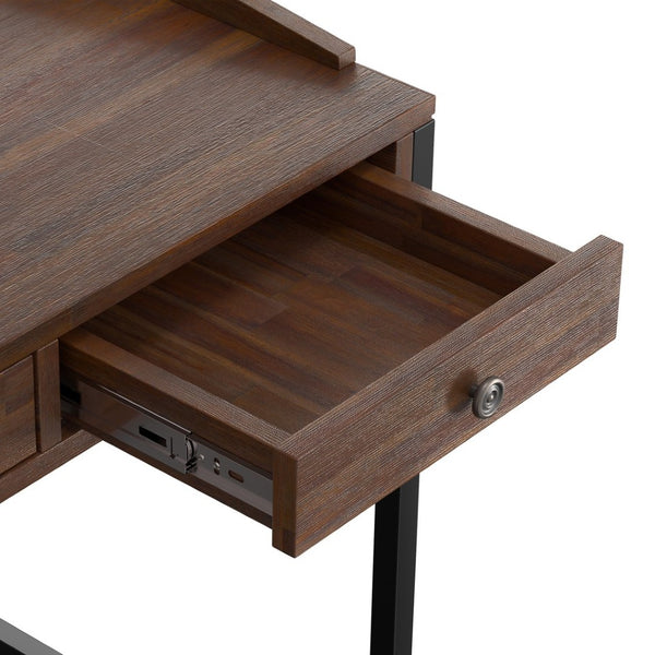 English Elm Ralston Handcrafted Desk In Distressed Charcoal Brown - Stylish, Functional, And Perfect For Small Spaces B136P159561-GIGA