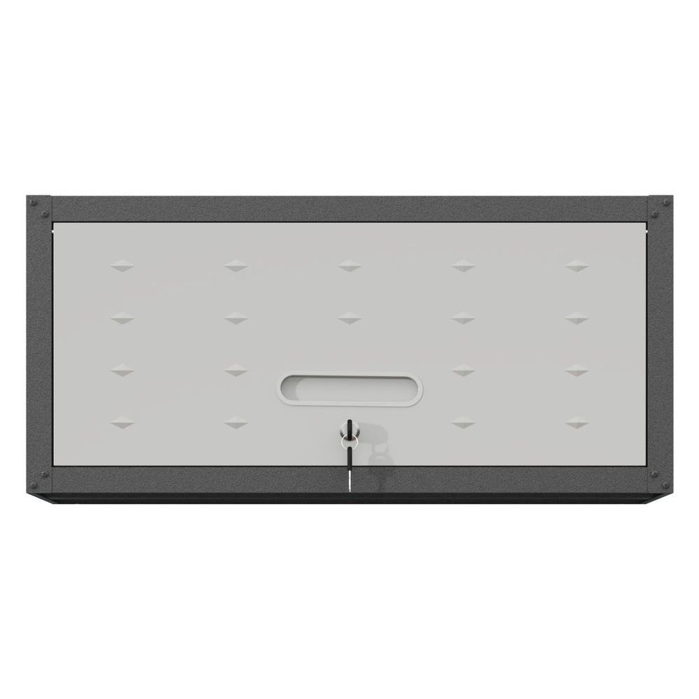 English Elm Heavy Duty Wall Mounted Steel Cabinet Locking Lift Door Garage Workshop Storage Black+ Gray T2398P236483
