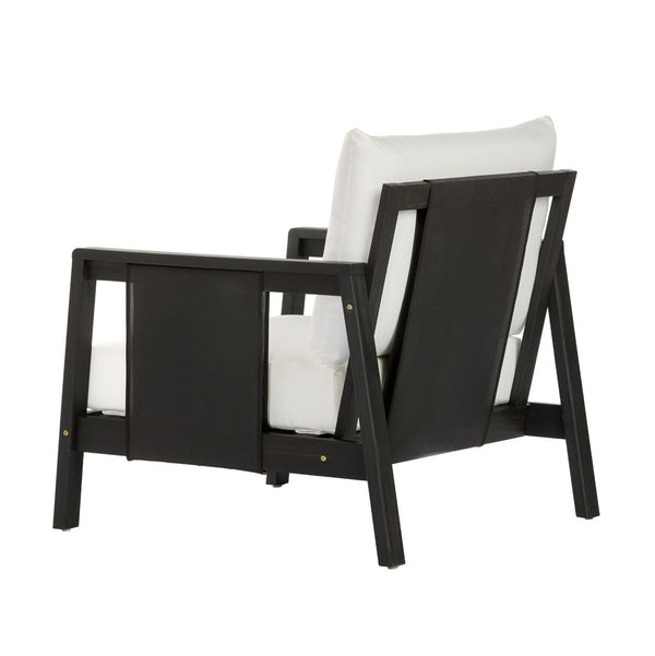 English Elm Outdoor Acacia Wood Club Chair Uv Resistant Textilene Weave Lounge Seat for Patio Deck Dark Grey,White+Black N768P368823D_2