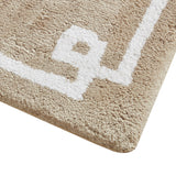 Madison Park Evan Transitional Cotton Tufted Bath Rug 24x72 MP72-3566 Taupe