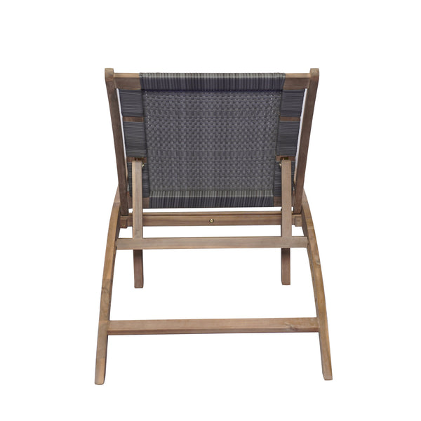 English Elm Christopher Knight Home® - BENFIELD Chaise Lounge Light Brown Acacia Wood Wicker Weather-Resistant Reclining Outdoor Seat 77" N776P294279G