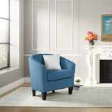 OSP Home Furnishings Ethan Tub Chair Blue Denim