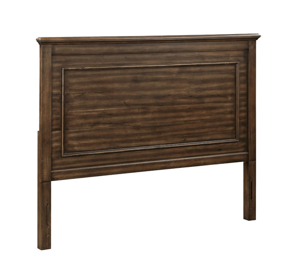 English Elm Franklin Walnut Four Piece Full Bedroom Suite with Headboard Dresser and Nightstand B2726P457620