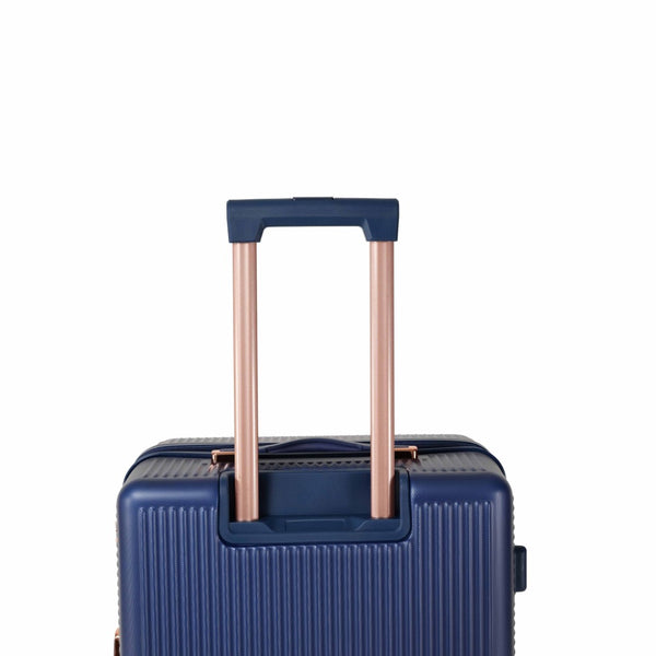English Elm 4-piece Hard Shell Abs Spinner Luggage Set with Built-in Lock and Telescoping Handle Blue T3292P337811