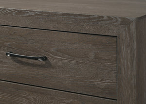 English Elm 1pc Modern Faux Marble Top Nightstand with Two Drawers, Sleek Contrast Finish, Compact Bedroom Storage Brown 25.2 L x 19.29 W x 23.03 H B2741P333947