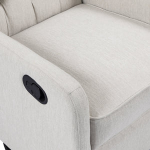 English Elm Christopher Knight Home® - Classic Linen Recliner Chair with 360° Swivel and Manual Recline, Durable Frame, Cozy Upholstery Beige 66842.00BGE