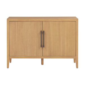 English Elm U_style Farmhouse Pine Veneer Buffet Cabinet with Double Doors for Kitchen or Entryway Natural N711P410389O