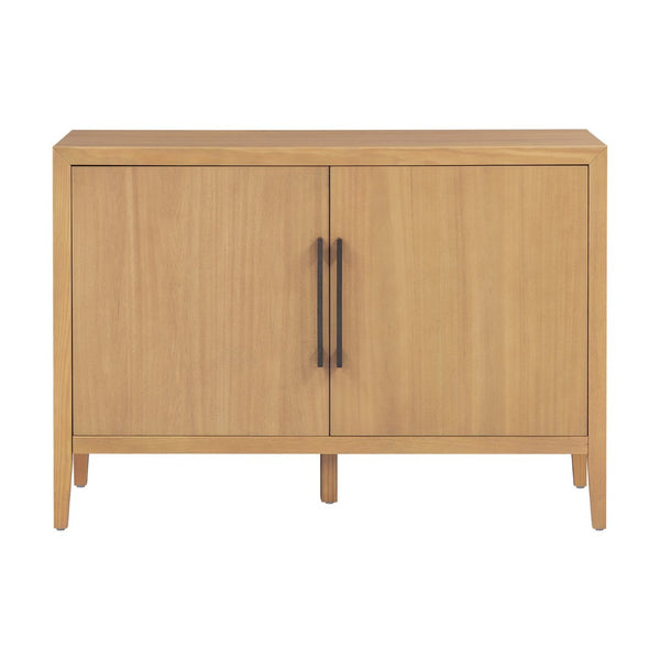 English Elm U_style Farmhouse Pine Veneer Buffet Cabinet with Double Doors for Kitchen or Entryway Natural N711P410389O