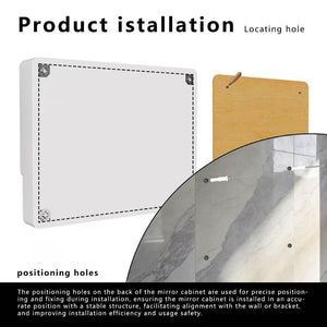 English Elm Led Triple Door Medicine Cabinet Warm Light Anti Fog Aluminum Bathroom Wall Mount W3083P451442