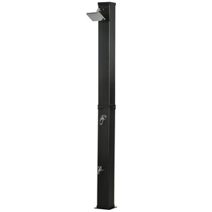 English Elm Outsunny 10.6 Gallons Solar Heated Shower - Adjustable Head, Foot Rinse & Easy Setup For Outdoor Fun W2225P200681-GIGA