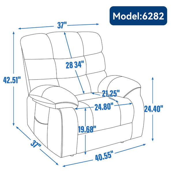 English Elm Lift Power Recliner Chenille Chair Dual Motor Massage Heat 350 Lb Capacity Living Room Beige W3224P288641
