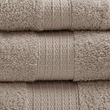 Madison Park Organic Modern/Contemporary 6 Piece Organic Cotton Towel Set MP73-6629 Tan