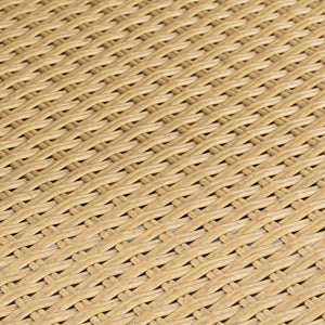 English Elm Christopher Knight Home® - KONO 3PC Outdoor Boho Faux Wicker Chat Set with Tempered Glass Table, Beige Cushions, Durable Elegance N775P245731B