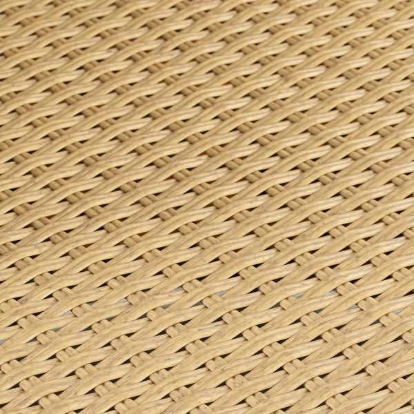 English Elm Christopher Knight Home® - KONO 3PC Outdoor Boho Faux Wicker Chat Set with Tempered Glass Table, Beige Cushions, Durable Elegance N775P245731B