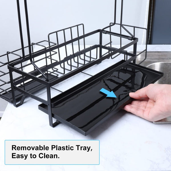 English Elm Outdoor Grill Station Caddy with Hooks Towel Holder Plate Storage for Cookouts W2181P481264