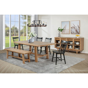 English Elm Carlos Windsor Spindle Back Rubberwood Dining Chairs Ergonomic Set of Two Black B062P447840