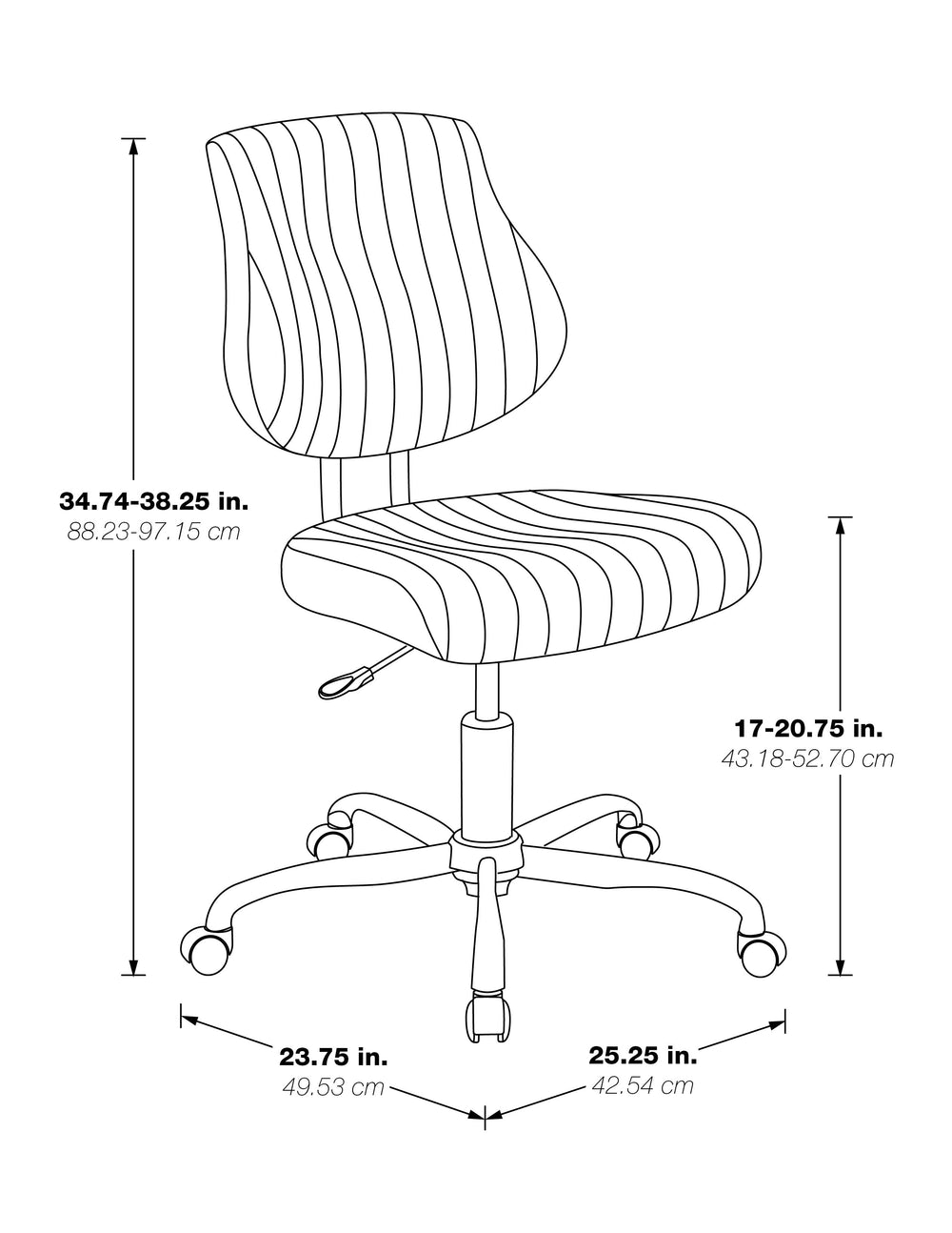 OSP Home Furnishings Sunnydale Office Chair Orchid