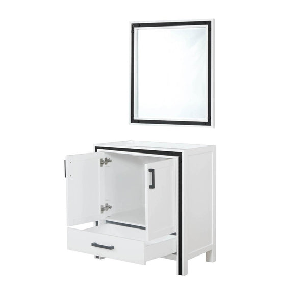 English Elm White Bath Vanity Set With Mirror - 30" W X 22" D, Classic Design & Ample Storage For Bathrooms B2731S00536-GIGA